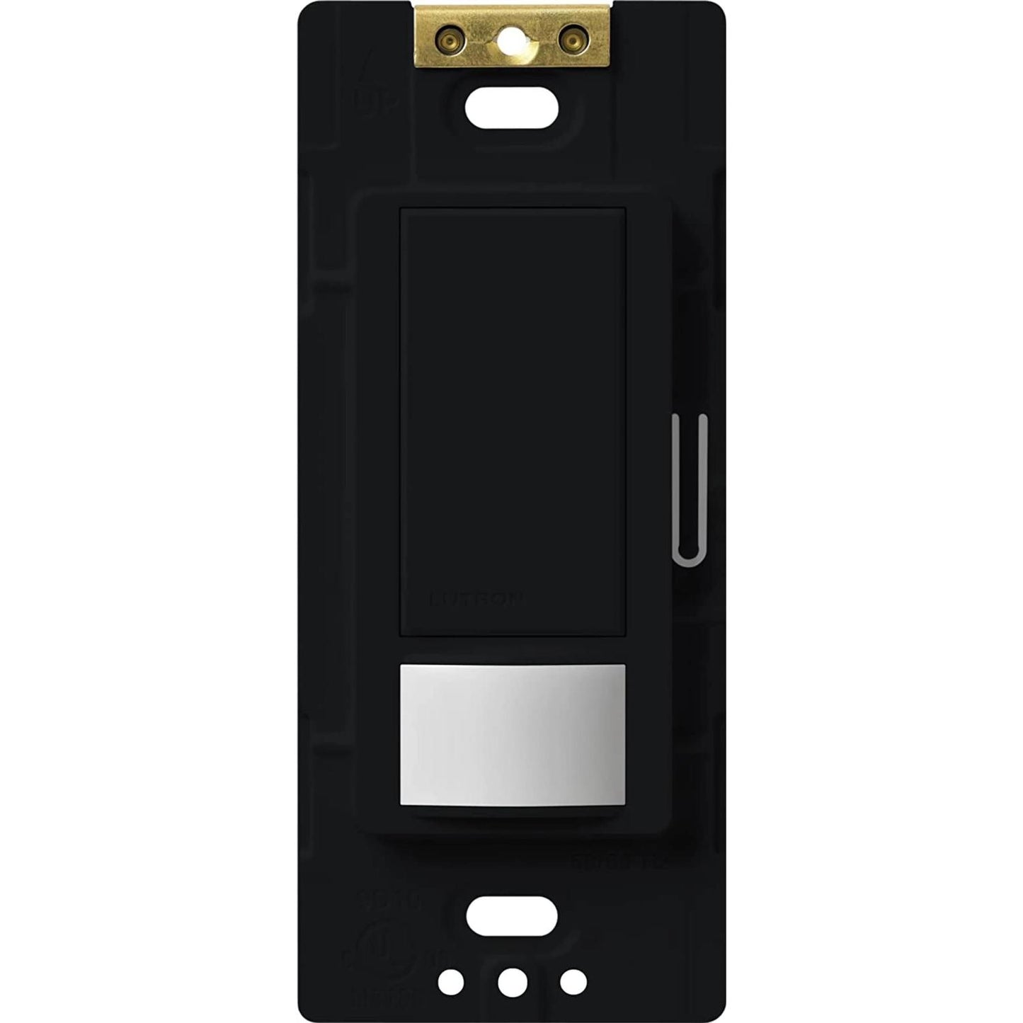Lutron MS-VPS2-MN Maestro Motion Single Pole Vacancy Only Sensor Switch - 2A Lighting - Ground or Neutral Required - 120V - Finish: Midnight