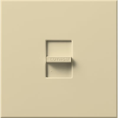 Lutron NF-10-277-IV Nova 3-Wire Dimmer Switch for Ballasts/LED Drivers 8A - 277V - Single Pole - Finish: Matte Ivory