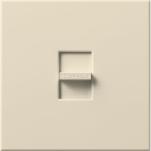 Lutron NF-20-277-LA Nova 3-Wire Dimmer Switch for Ballasts/LED Drivers 8A - Small Control - 277V - Single Pole - Finish: Matte Almond