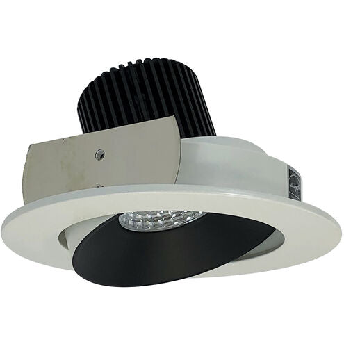 Nora Lighting NIO-4RCCDXBW/HL 4" Iolite LED Round Adjustable Cone Reflector - High Lumens - CCT:  Comfort Dim (3100K-1800K) - Finish: Black/White