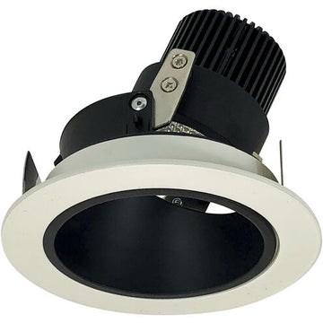 Nora Lighting NIO-4RDCDXBW/HL 4" Iolite LED Round Adjustable Deep Reflector - High Lumens - CCT:  Comfort Dim (3100K-1800K) - Finish: Black/White