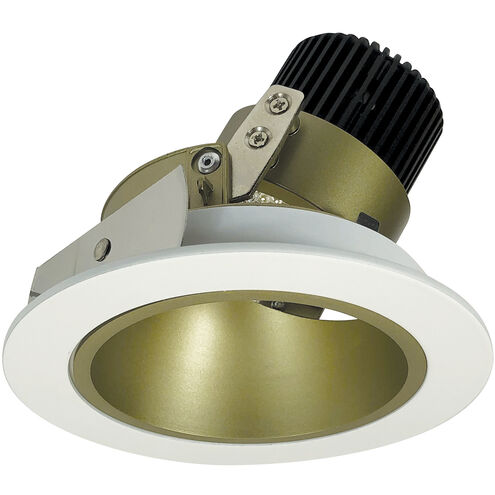Nora Lighting NIO-4RDCDXCHMPW/HL 4" Iolite LED Round Adjustable Deep Reflector - High Lumens: 1000lm - CCT:  Comfort Dim (3100K-1800K) - Finish: Champagne Haze / Matte Powder White