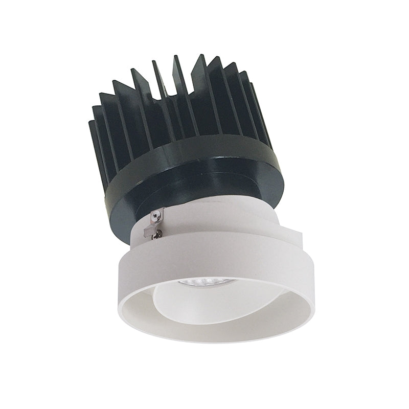 Nora Lighting NIO-4RTLACDXMPW/HL 4" Iolite LED Round Trimless Adjustable Reflector - CCT: Comfort Dim - 28W - Reflector Finish: Matte Powder White - Adjustable Finish: Matte Powder White