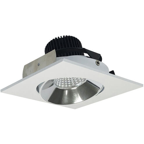 Nora Lighting NIO-4SCCDXCMPW/HL  4" Iolite LED Square Adjustable Cone Reflector - CCT: Comfort Dim - 28W - Reflector Finish: Specular Clear  - Flange Finish: Matte Powder White