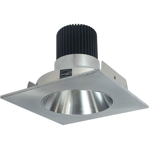 Nora Lighting NIO-4SNDCCDXNN/HL 4" Iolite Square Reflector with Round Aperture Trim - CCT: Comfort Dim - 28W - Reflector Finish: Natural Metal - Flange Finish: Natural Metal