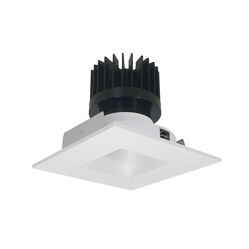 Nora Lighting NIO-4SNDSQCDXMPW/HL 4" Iolite LED Square Reflector With Square Aperture - CCT:  Comfort Dim - 28W - Reflector Finish: Matte Powder White - Flange Finish: Matte Powder White