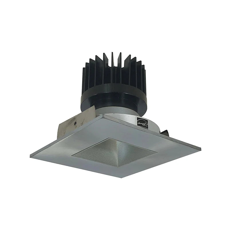 Nora Lighting NIO-4SNDSQCDXHN/HL 4" Iolite LED Square Reflector With Square Aperture - CCT:  Comfort Dim - 28W - Reflector Finish: Haze - Flange Finish: Natural Metal