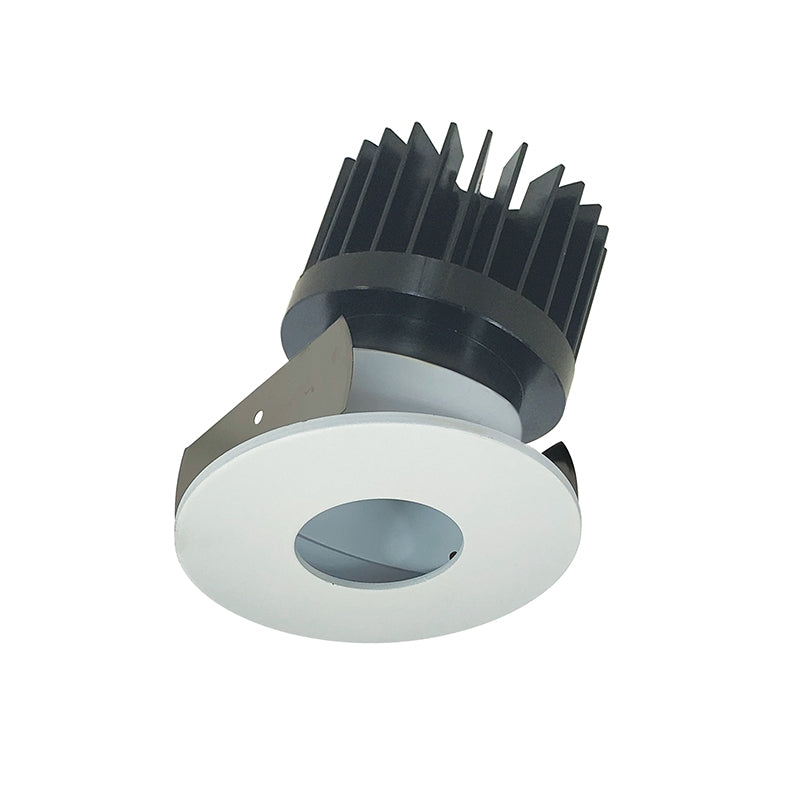Nora Lighting NIOB-2RPHACDXMPW/HL 2" Iolite Round Adjustable Pinhole Trim - CCT: Comfort Dim - 28W - Reflector Finish: Matte Powder White - Flange Finish: Matte Powder White