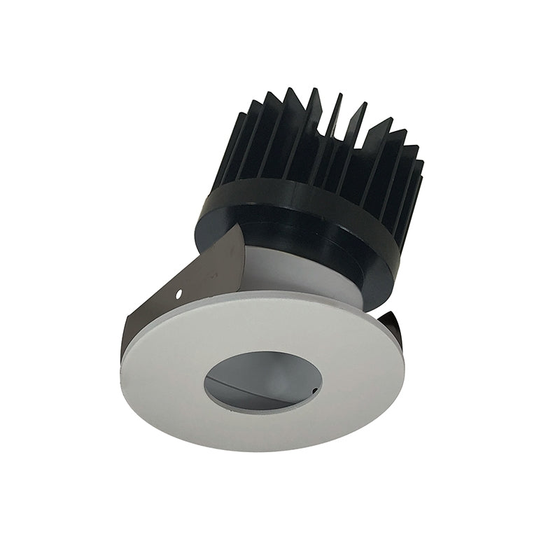 Nora Lighting NIOB-2RPHACDXWW/HL 2" Iolite Round Adjustable Pinhole Trim - CCT: Comfort Dim - 28W - Reflector Finish: White - Flange Finish: White