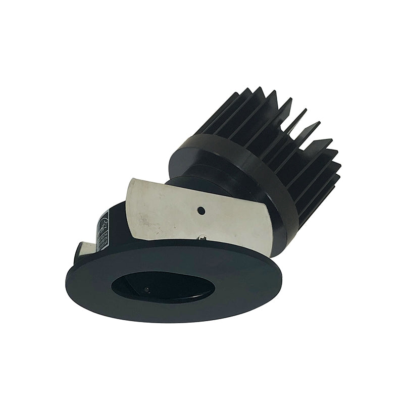Nora Lighting NIOB-2RSLCDXBB/HL  2" Iolite Round Adjustable Slot Aperture Trim - CCT: Comfort Dim - 28W - Reflector Finish: Black - Flange Finish: Black