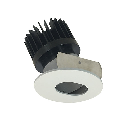 Nora Lighting NIOB-2RSLCDXMPW/HL 2" Iolite Round Adjustable Slot Aperture Trim - CCT: Comfort Dim - 28W - Reflector Finish: Matte Powder White - Flange Finish: Matte Powder White