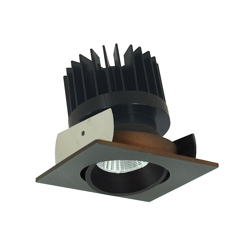 Nora Lighting NIOB-2SCCDXBZ/HL 2" Iolite Square Adjustable Cone Reflector Trim - CCT: Comfort Dim - 28W - Reflector Finish: Bronze - Flange Finish: Bronze