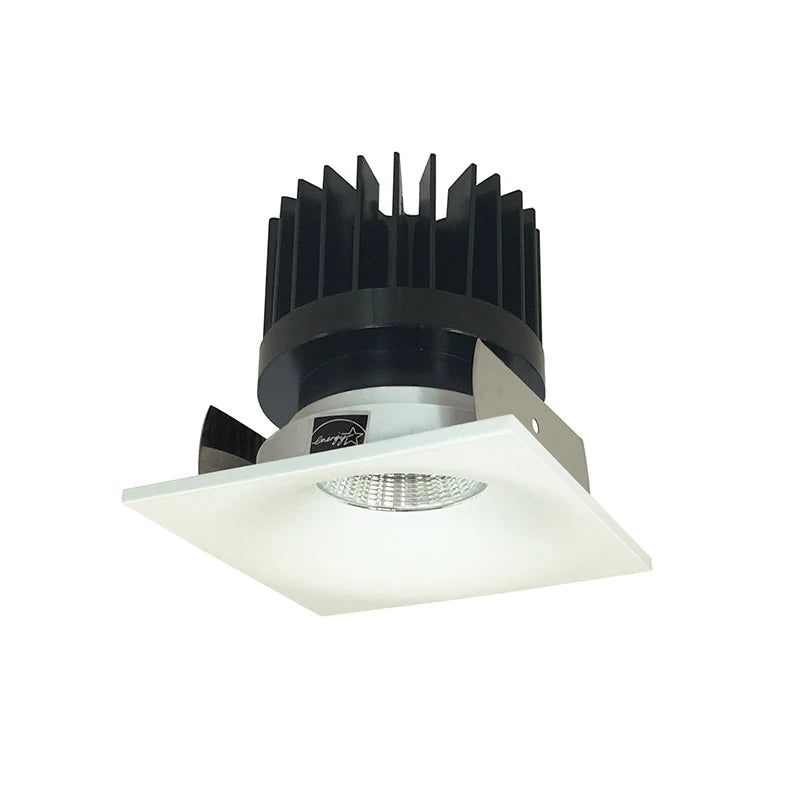 Nora Lighting NIOB-2SNBCDXMPW/HL 2" Iolite Square Bullnose Trim - CCT:  Comfort Dim - 28W - Finish: Matte Powder White