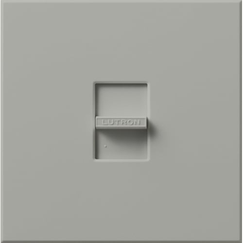 Lutron NLV-1000-GR Nova 800W (1000VA) Magnetic Low Voltage Single Pole Slide-to-Off Dimmer Wall Plate Included - Finish: Gray