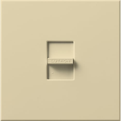 Lutron NLV-1000-IV Nova 800W (1000VA) Magnetic Low Voltage Single Pole Slide-to-Off Dimmer Wall Plate Included - Finish: Ivory