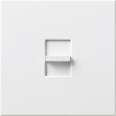 Lutron NLV-1000-WH Nova 800W (1000VA) Magnetic Low Voltage Single Pole Slide-to-Off Dimmer Wall Plate Included - Finish: White