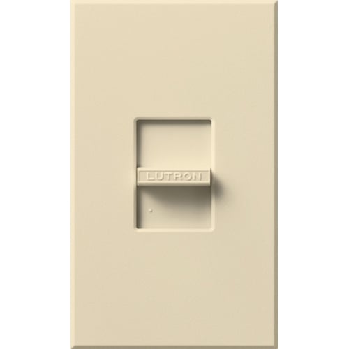 Lutron NLV-600-BE Nova 450W (600VA) Magnetic Low Voltage Single Pole Slide-to-Off Dimmer Wall Plate Included - Finish: Beige