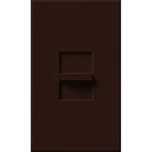 Lutron NLV-600-BR Nova 450W (600VA) Magnetic Low Voltage Single Pole Slide-to-Off Dimmer Wall Plate Included - Finish: Brown