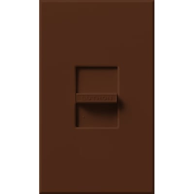 Lutron NLV-600-SI Nova 450W (600VA) Magnetic Low Voltage Single Pole Slide-to-Off Dimmer Wall Plate Included - Finish: Sienna