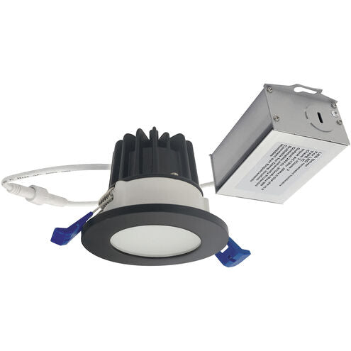 Nora Lighting NM2-2RDCS6040BB M2 Mini Recessed Downlight Round Lensed Shower Trim - CCT: 4000K - Lumens: 600 - Finish: Black
