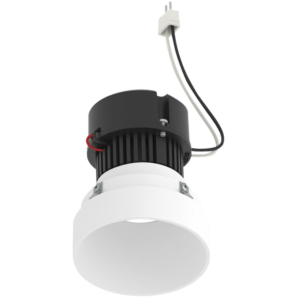 Nora Lighting NPRLV-4RTLNDC30XWW 4" Pearl 12V LED Round Trimless Retrofit Downlight - CCT: 3000K - Lumens: 1150 - Finish: White