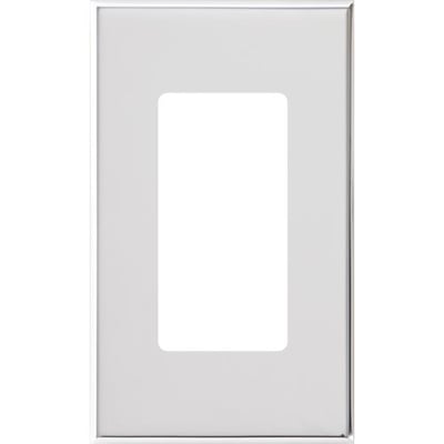 Lutron NT-R3-NFB-BC Nova T Wall Plate Kit - 1 Gang - Finish: Metal - Color: Bright Chrome