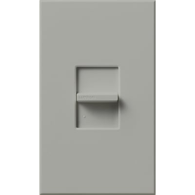 Lutron NTRCS-1-GR Nova T Momentary Contact Switch - 24V - Single Pole - Wall Plate Included - Finish: Gray