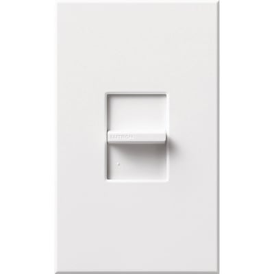 Lutron NTRCS-1-WH Nova T Momentary Contact Switch - 24V - Single Pole - Wall Plate Included - Finish: White