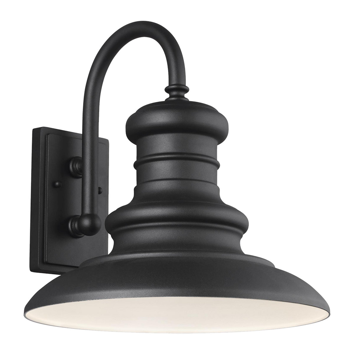Generation Lighting Redding Station 15 inch textured black wall light