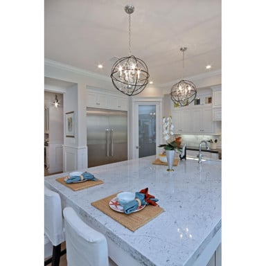 Maxim Lighting 25142ARPN Orbit Chandelier Lifestyle Photo in Kitchen Setting