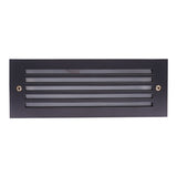 Elco Lighting ELST37B 40W 120V Diecast Incandescent Brick Light with Grill Faceplate - Black