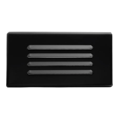 Elco Lighting ELST52B 13W 120V CFL Step Light with Louvered Faceplate - Black