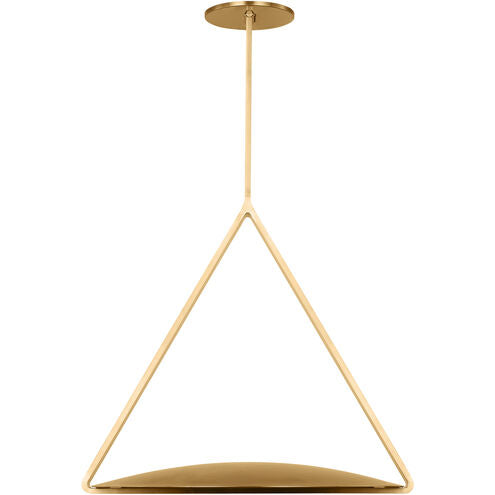 Visual Comfort Architectural PBPD35027NB/NB Peter Bristol Cymbal 19.8" LED Pendant Natural Brass/Natural Brass 2700K