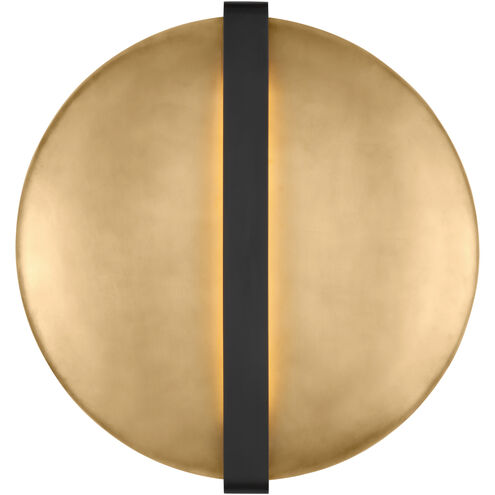 Visual Comfort Architectural PBWS35327BZ/NB Peter Bristol Cymbal 3.2" ADA Wall Sconce Dark Bronze/Natural Brass 2700K