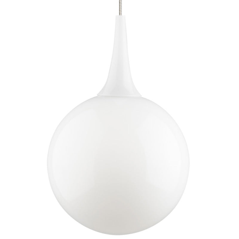 Visual Comfort Architectural 700FJPELWS-LEDS930 Modern 7" Pele LED Freejack Pendant Ceiling Light - 12V - CCT : 3000K - Finish: Satin Nickel