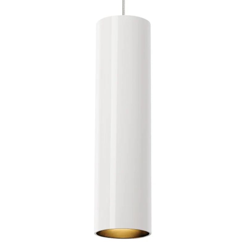 Visual Comfort Architectural 700MPPPRWS Piper 3" Pendant White/Satin Nickel, Monopoint System, 12V Halogen