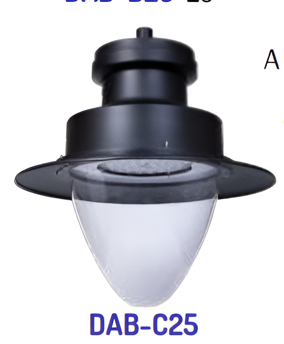 Westgate DAB-C25-100-200W-MCTP-BK 25 Inch LED Acorn Bell Wattage/CCT Selectable 100W/150W/200W 3000K/4000K/5000K 120-277V Black