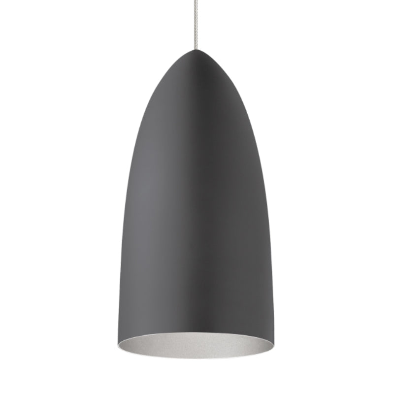 Visual Comfort Architectural 700MOSIGMYLS-LED930 Mini Signal 4" Monorail LED Pendant light - CCT 3000K - 12V - Finish: Satin Nickel - Rubberized Gray/Platinum