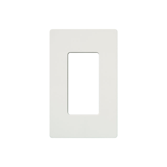 Lutron CW-1-WH Claro Screwless Designer Wallplate - 1 Gang - Finish: White