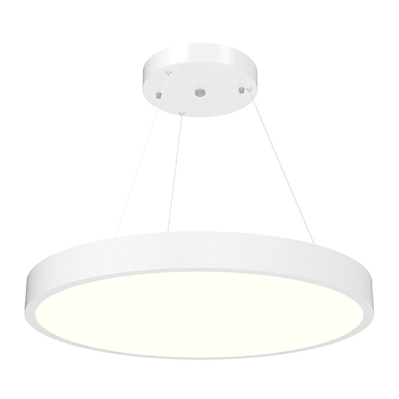 Westgate SCR-24D-MCTP5-D 24" LED Architectural Round Suspended Down Light - Color temperature: 5CCT - Finish: White