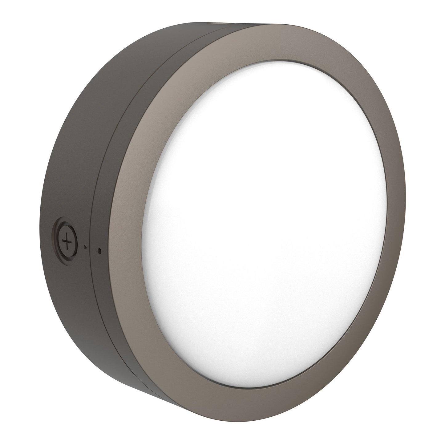 Westgate BKR-36W-MCTP-60W-P-BR 14" Round Flat Bulkhead with Photocell Power - CCT Selectable: 3000K / 4000K / 5000K - Finish: Bronze