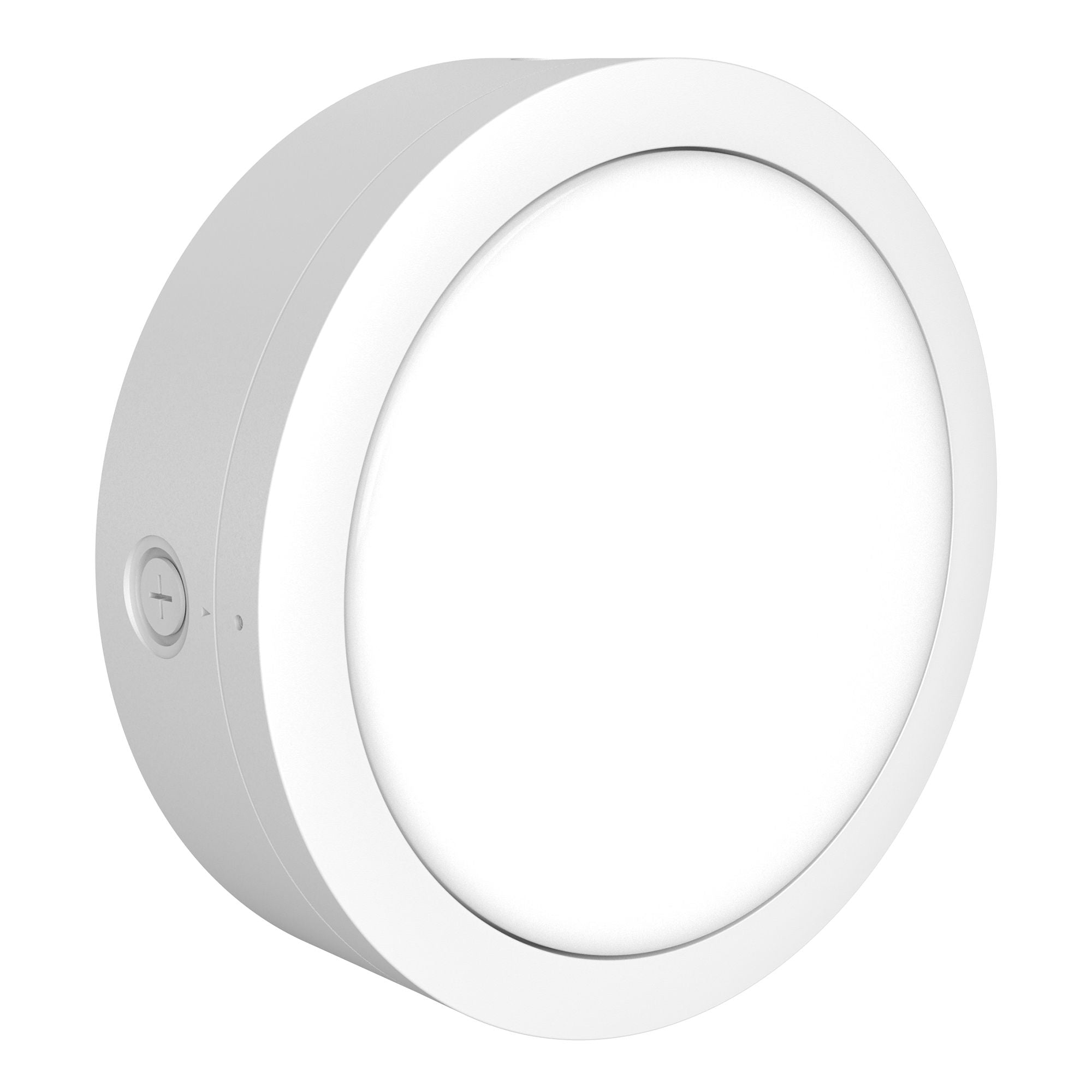 Westgate BKR-36W-MCTP-60W-P-WH 14" Round Flat Bulkhead with Photocell Power - CCT Selectable: 3000K / 4000K / 5000K - Finish: White