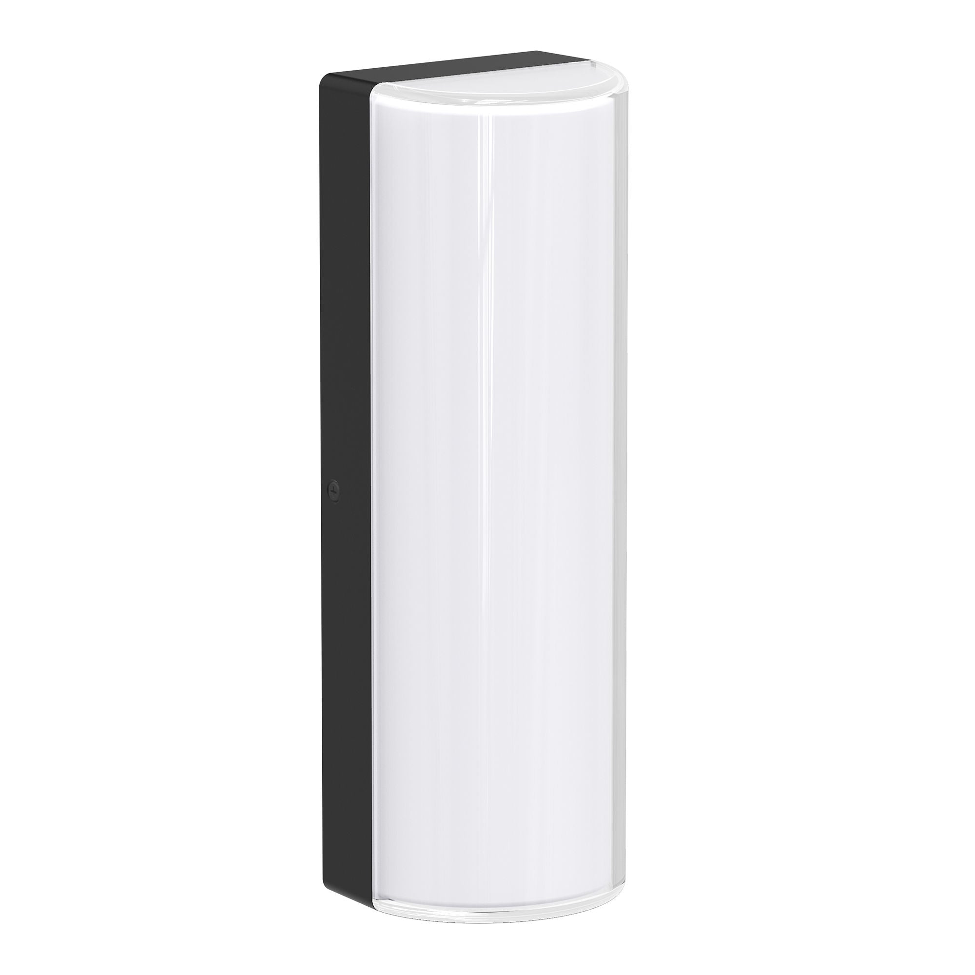 Westgate WMDL-15-25W-MCTP5-D-P-BK 14" Dual-Lens Vandal-Proof LED Wall Light with Photocell - 5CCT Selectable - Finish: Black