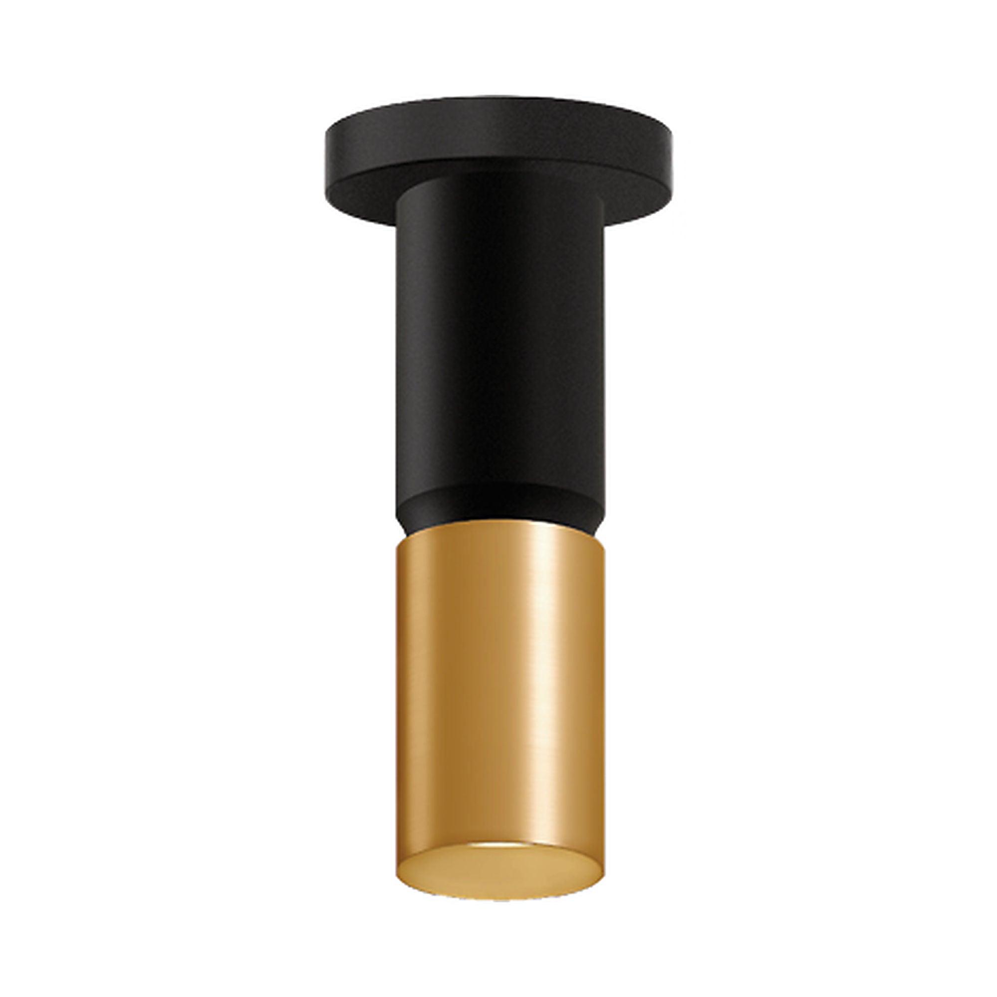 Westgate CMC3-2TONE-MCTP-DD-BKGD 3-inch 2-Tone Architectural Ceiling Cylinder Light - 3CCT Selectable - Finish: Black and Gold