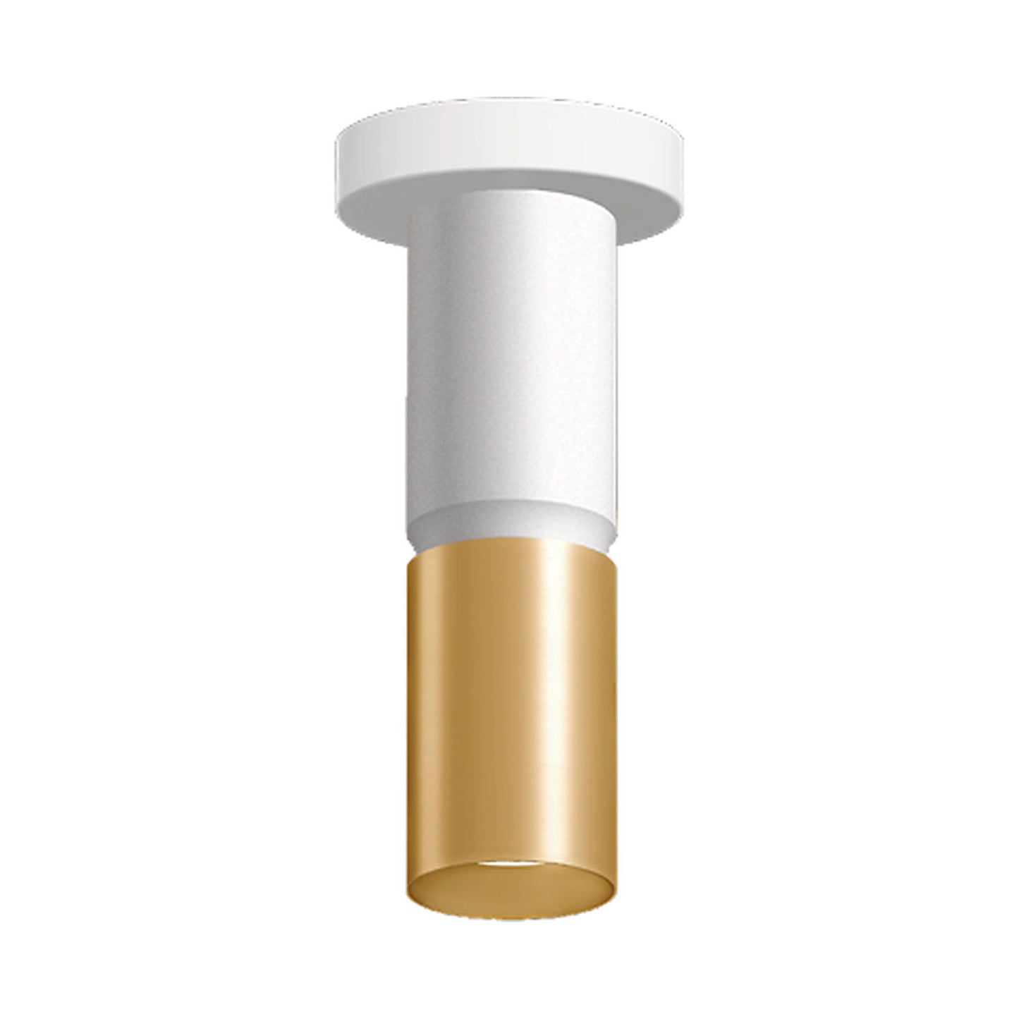 Westgate CMC3-2TONE-MCTP-DD-WHGD 3-inch 2-Tone Architectural Ceiling Cylinder Light - 3CCT Selectable - Finish: White and Gold