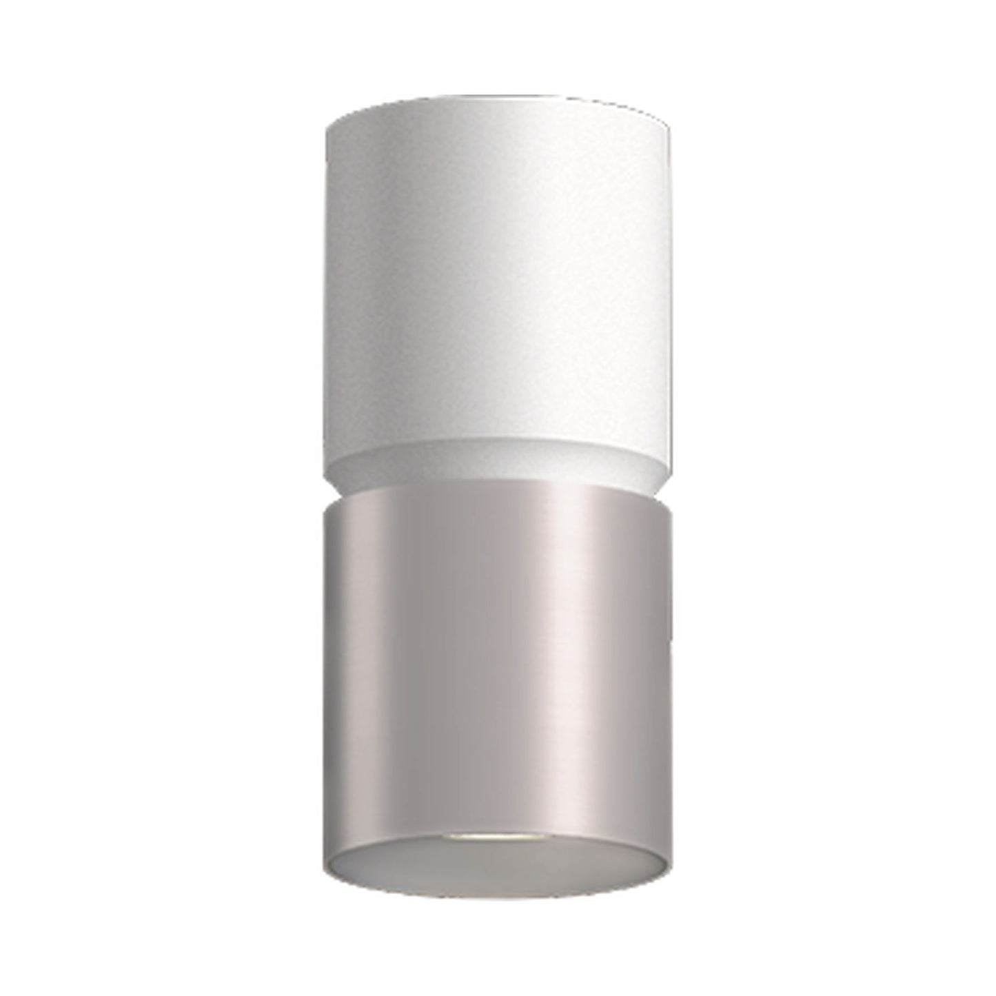 Westgate CMC4-2TONE-MCTP-DD-WHBN 4" 2-Tone Architectural Cylinder Ceiling Light - Finish: White/Brushed Nickel