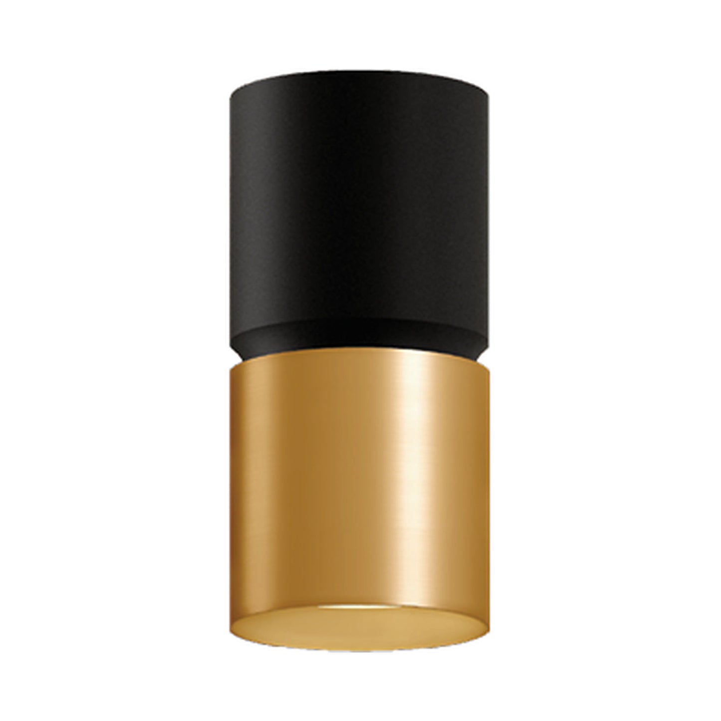 Westgate CMC6-2TONE-MCTP-DD-BKGD 6" 2-Tone Architectural Cylinder Ceiling Light - Finish: Black/Gold