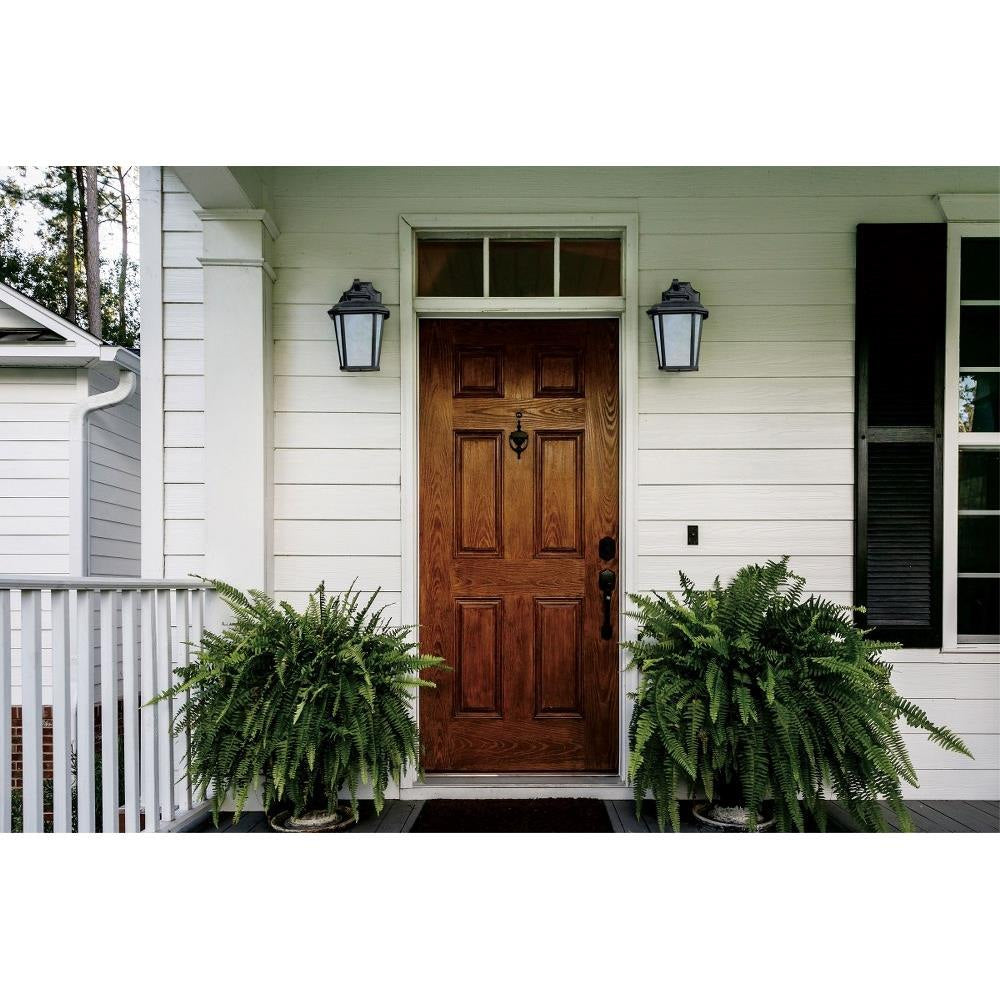 Maxim Lighting 65646WFBO Radcliffe Outdoor Wall Lantern Lifestyle Installation Photo