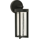 AFX Lighting RIRW0512L30ENBK 12-in 9W LED Rivers Black Outdoor Wall Lantern, Black