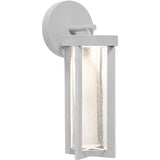 AFX Lighting RIRW0512L30ENTG 12-in 9W Rivers Outdoor Wall Lantern, Gray
